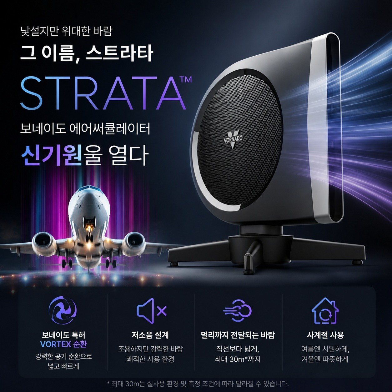 보네이도 스트라타 에어 써큘레이터 가정용 매장용 무선리모컨