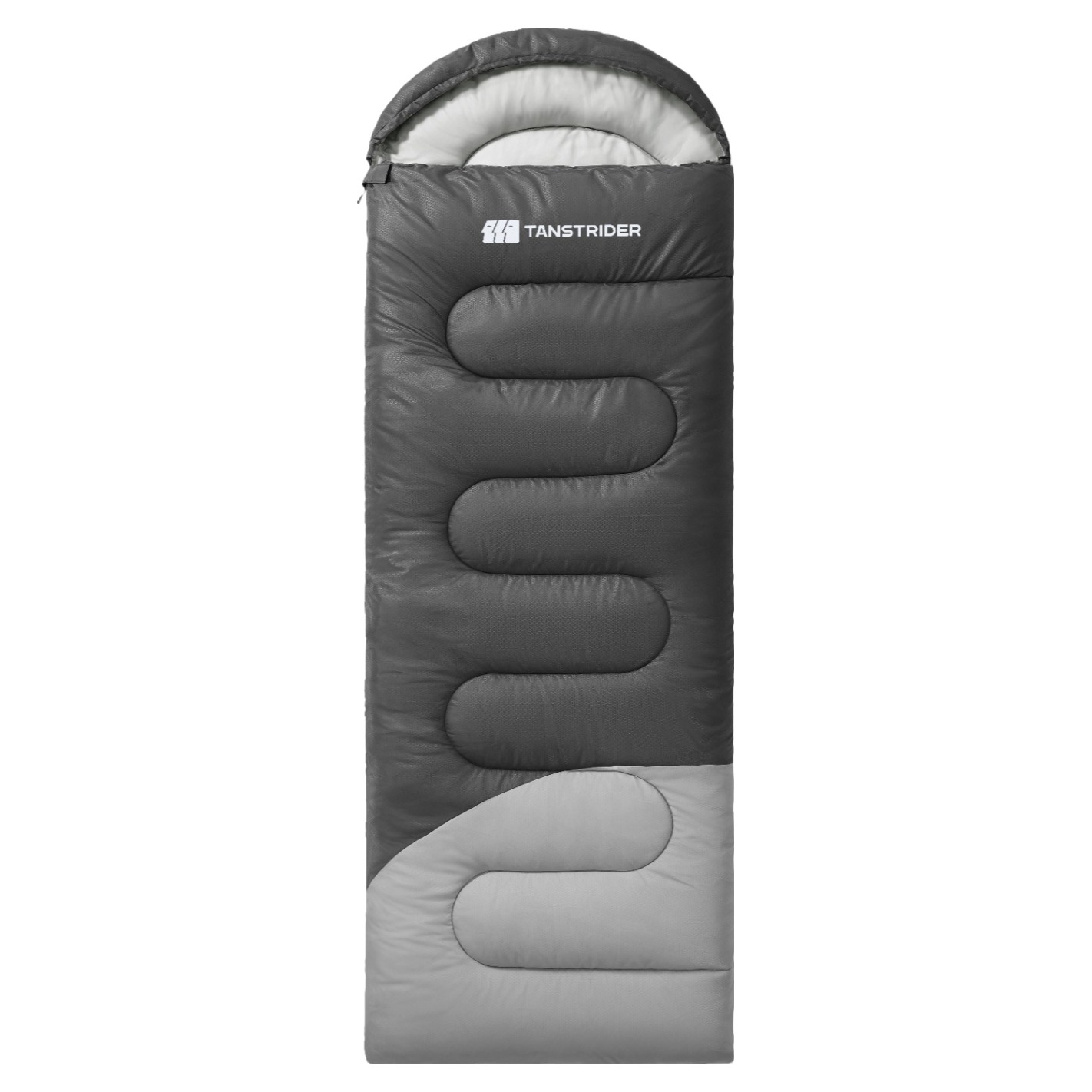 TANSTRIDER 캠핑 하이킹 휴대용 야외 및 실내용 머미형 사계절용 압축 침낭, 1개, 그레이 1.8kg
